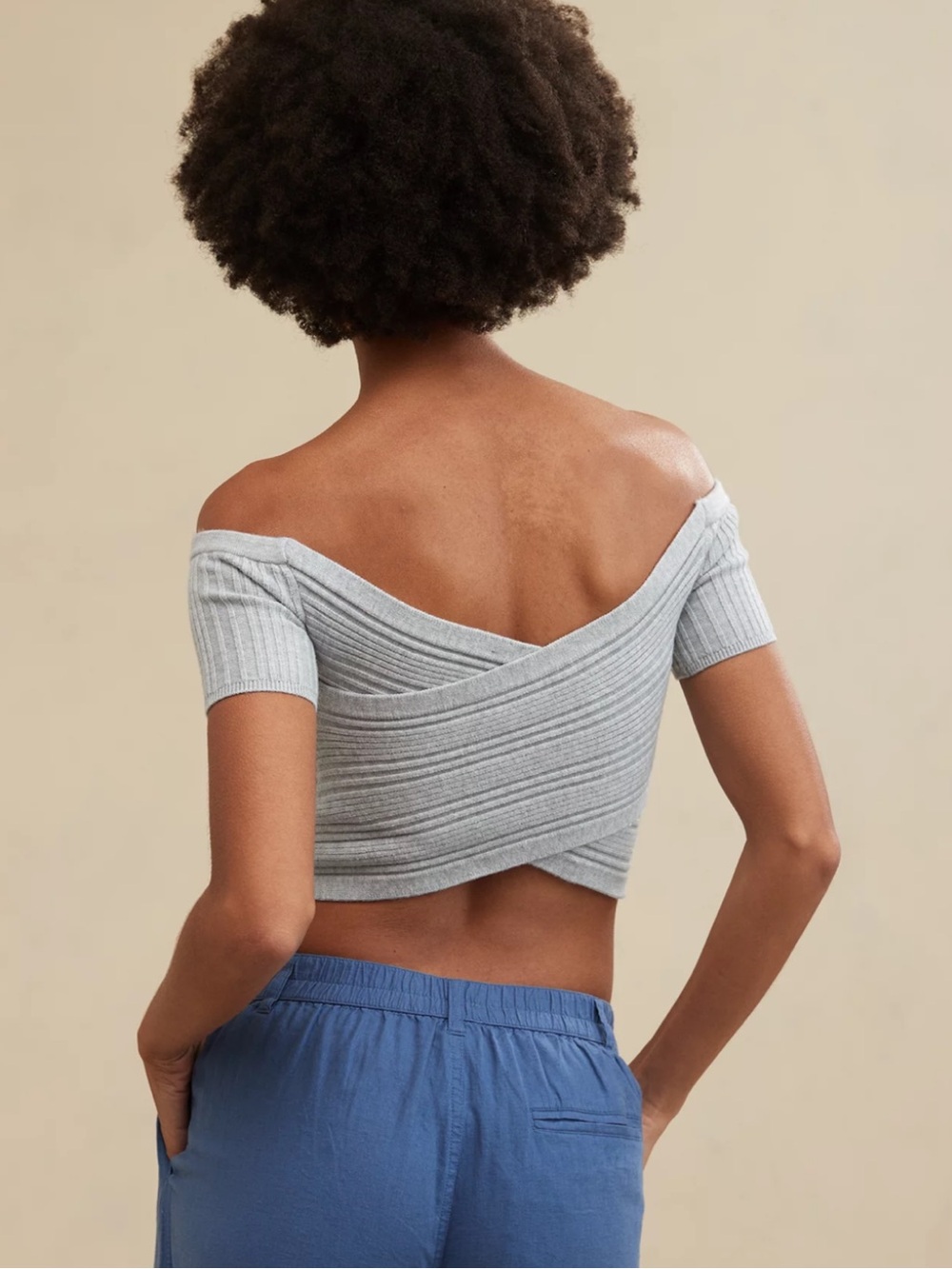 Aerie Reversible Sweater Cropped Top - Picture 8 of 10